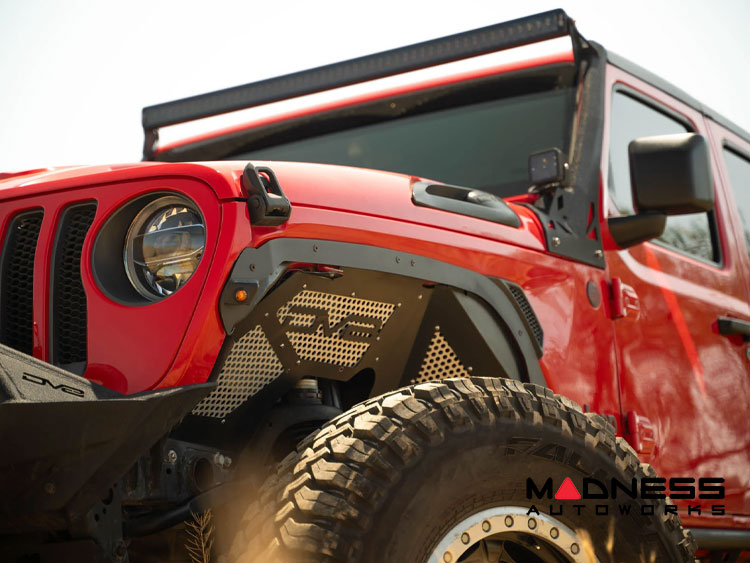 Jeep Wrangler JL Fender Flare Deletes - Textured Black Powder Coat